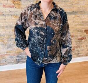 NEW GRADE & GATHER emma top in navy